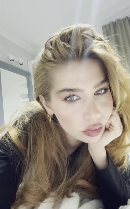 Playful Woman Makes Faces
