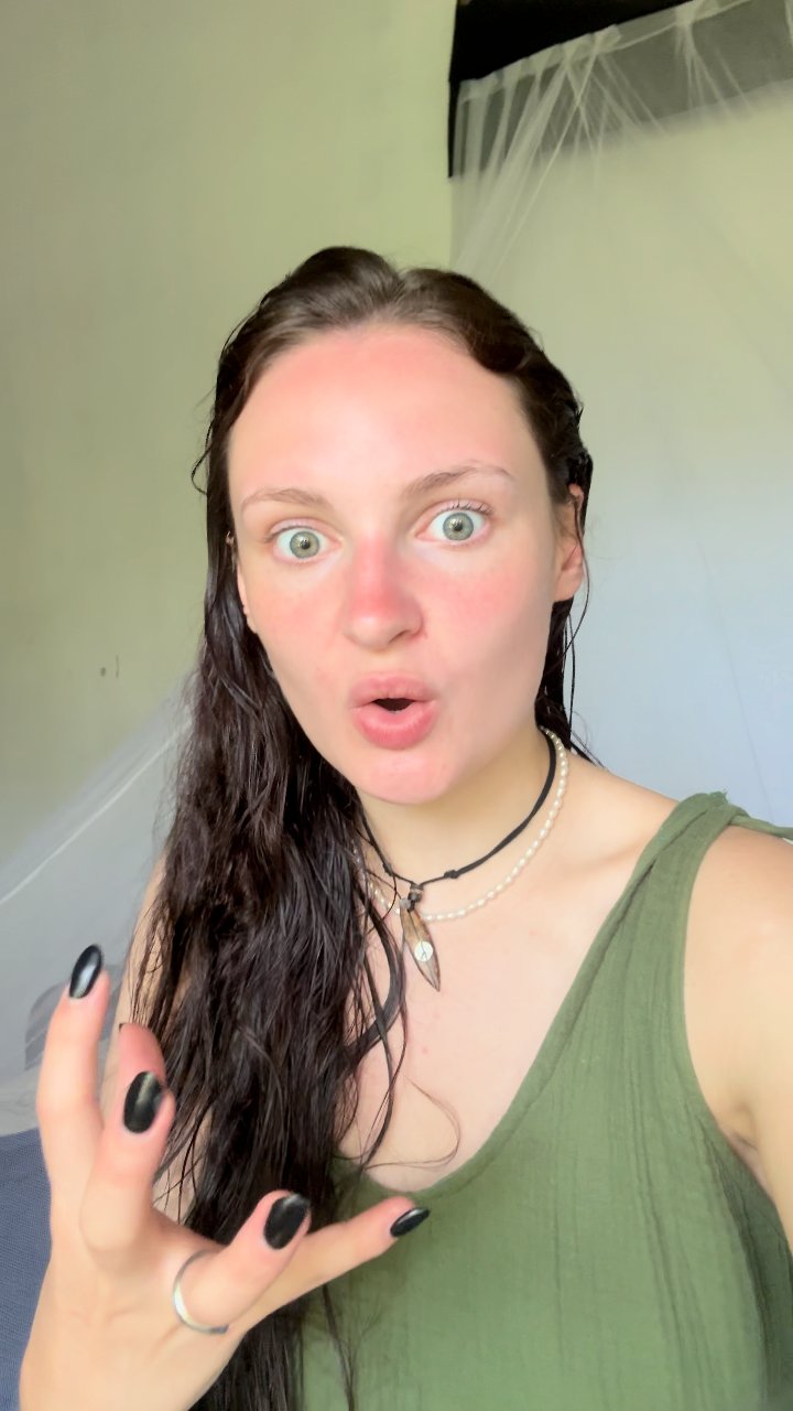 Woman expresses surprise and disbelief