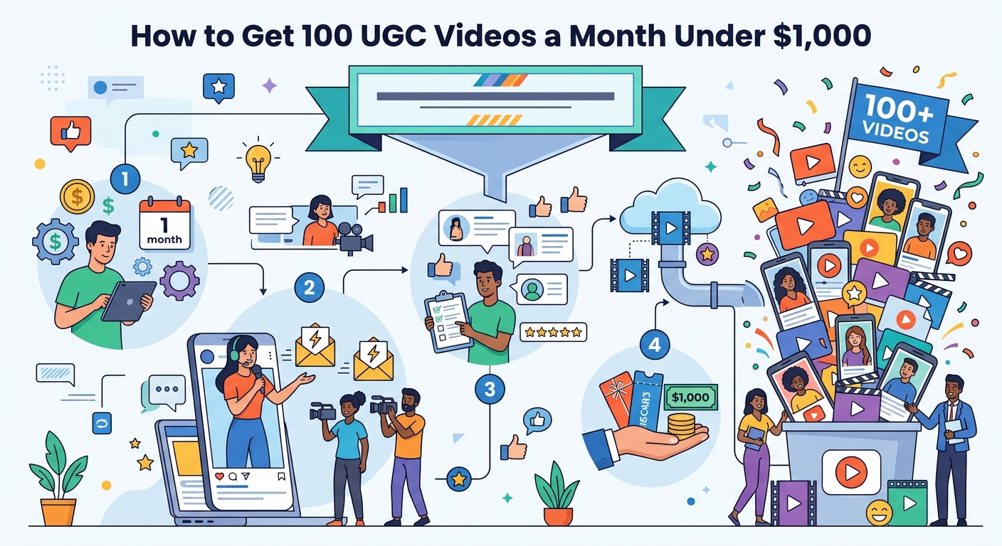 How to Get 100 UGC Videos a Month Under $1,000 — image 1